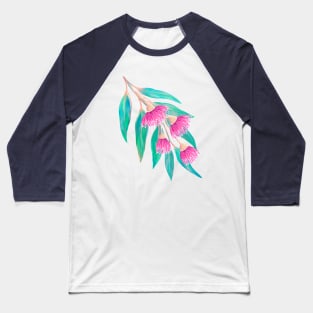 Eucalyptus with Pink Flowers Baseball T-Shirt